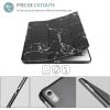 ProCase Smart Case for 10.5” iPad Air 3rd Generation 2019 / iPad Pro 2017, Slim Stand Cover with Translucent Frosted Back for iPad Air 3 -Silver(Blackmarble)