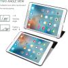 ProCase Smart Case for 10.5” iPad Air 3rd Generation 2019 / iPad Pro 2017, Slim Stand Cover with Translucent Frosted Back for iPad Air 3 -Silver(Blackmarble)