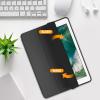 ProCase Smart Case for 10.5” iPad Air 3rd Generation 2019 / iPad Pro 2017, Slim Stand Cover with Translucent Frosted Back for iPad Air 3 -Silver(Dark Black)