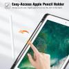ProCase Smart Case for 10.5” iPad Air 3rd Generation 2019 / iPad Pro 2017, Slim Stand Cover with Translucent Frosted Back for iPad Air 3 -Silver(Dark Black)