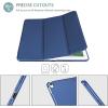 ProCase Smart Case for 10.5” iPad Air 3rd Generation 2019 / iPad Pro 2017, Slim Stand Cover with Translucent Frosted Back for iPad Air 3 -Silver(Darkblue)