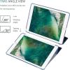 ProCase Smart Case for 10.5” iPad Air 3rd Generation 2019 / iPad Pro 2017, Slim Stand Cover with Translucent Frosted Back for iPad Air 3 -Silver(Darkblue)