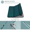 ProCase Smart Case for 10.5” iPad Air 3rd Generation 2019 / iPad Pro 2017, Slim Stand Cover with Translucent Frosted Back for iPad Air 3 -Silver(Emerald)