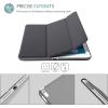 ProCase Smart Case for 10.5” iPad Air 3rd Generation 2019 / iPad Pro 2017, Slim Stand Cover with Translucent Frosted Back for iPad Air 3 -Silver(Grey)