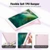 ProCase Smart Case for 10.5” iPad Air 3rd Generation 2019 / iPad Pro 2017, Slim Stand Cover with Translucent Frosted Back for iPad Air 3 -Silver(Lightpink)