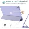 ProCase Smart Case for 10.5” iPad Air 3rd Generation 2019 / iPad Pro 2017, Slim Stand Cover with Translucent Frosted Back for iPad Air 3 -Silver(Lightpurple)