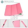 ProCase Smart Case for 10.5” iPad Air 3rd Generation 2019 / iPad Pro 2017, Slim Stand Cover with Translucent Frosted Back for iPad Air 3 -Silver(Melonpink)