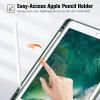 ProCase Smart Case for 10.5” iPad Air 3rd Generation 2019 / iPad Pro 2017, Slim Stand Cover with Translucent Frosted Back for iPad Air 3 -Silver(Mgreen)