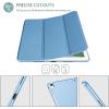 ProCase Smart Case for 10.5” iPad Air 3rd Generation 2019 / iPad Pro 2017, Slim Stand Cover with Translucent Frosted Back for iPad Air 3 -Silver(Newblue)