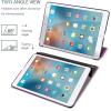 ProCase Smart Case for 10.5” iPad Air 3rd Generation 2019 / iPad Pro 2017, Slim Stand Cover with Translucent Frosted Back for iPad Air 3 -Silver(Purple)