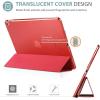 ProCase Smart Case for 10.5” iPad Air 3rd Generation 2019 / iPad Pro 2017, Slim Stand Cover with Translucent Frosted Back for iPad Air 3 -Silver(Red)