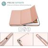 ProCase Smart Case for 10.5” iPad Air 3rd Generation 2019 / iPad Pro 2017, Slim Stand Cover with Translucent Frosted Back for iPad Air 3 -Silver(RoseGold)