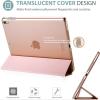 ProCase Smart Case for 10.5” iPad Air 3rd Generation 2019 / iPad Pro 2017, Slim Stand Cover with Translucent Frosted Back for iPad Air 3 -Silver(RoseGold)