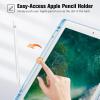 ProCase Smart Case for 10.5” iPad Air 3rd Generation 2019 / iPad Pro 2017, Slim Stand Cover with Translucent Frosted Back for iPad Air 3 -Silver(Skyblue)