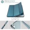ProCase Smart Case for 10.5” iPad Air 3rd Generation 2019 / iPad Pro 2017, Slim Stand Cover with Translucent Frosted Back for iPad Air 3 -Silver(Teal)