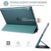 ProCase Smart Case for 10.5” iPad Air 3rd Generation 2019 / iPad Pro 2017, Slim Stand Cover with Translucent Frosted Back for iPad Air 3 -Silver(Teal)