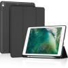 ProCase Smart Case for 10.5” iPad Air 3rd Generation 2019 / iPad Pro 2017, Slim Stand Cover with Translucent Frosted Back for iPad Air 3 -Silver(Dark Black)