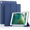 ProCase Smart Case for 10.5” iPad Air 3rd Generation 2019 / iPad Pro 2017, Slim Stand Cover with Translucent Frosted Back for iPad Air 3 -Silver(Navy)