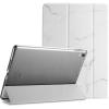 ProCase Smart Case for 10.5” iPad Air 3rd Generation 2019 / iPad Pro 2017, Slim Stand Cover with Translucent Frosted Back for iPad Air 3 -Silver(Whitemarble)