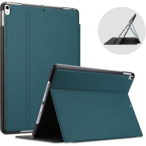 ProCase Cover for iPad Air 3 10.5″ 2019 / iPad Pro 10.5 2017 Case, Slim Stand Protective Folio Case Smart Cover for iPad Air 10.5″ (3rd Gen) 2019 / iPad Pro 10.5″ 2017-Black(2- Teal)