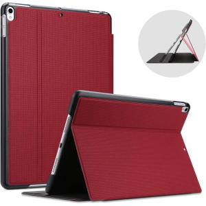 ProCase Cover for iPad Air 3 10.5″ 2019 / iPad Pro 10.5 2017 Case, Slim Stand Protective Folio Case Smart Cover for iPad Air 10.5″ (3rd Gen) 2019 / iPad Pro 10.5″ 2017-Black(3- Red)