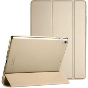 ProCase Smart Case for 10.5” iPad Air 3rd Generation 2019 / iPad Pro 2017, Slim Stand Cover with Translucent Frosted Back for iPad Air 3 -Silver(Gold)