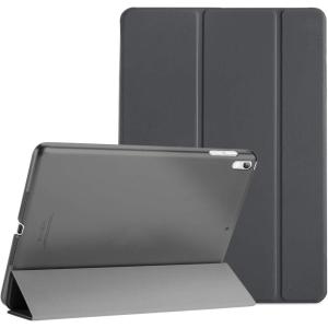 ProCase Smart Case for 10.5” iPad Air 3rd Generation 2019 / iPad Pro 2017, Slim Stand Cover with Translucent Frosted Back for iPad Air 3 -Silver(Grey)