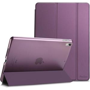 ProCase Smart Case for 10.5” iPad Air 3rd Generation 2019 / iPad Pro 2017, Slim Stand Cover with Translucent Frosted Back for iPad Air 3 -Silver(Purple)