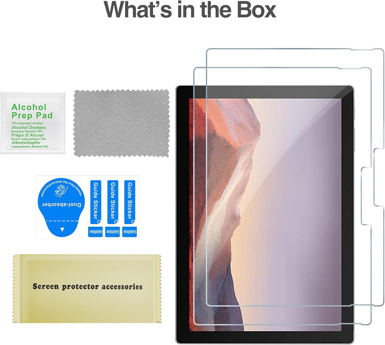 image:imageProCase 2 Pack Screen Protector for Surface Pro 7 PlusPro 7 Pro 6 Pro 5 Pro 4 Tempered Glass Screen Film Guard Screen Protector for 123 Inch Suface Pro 7 Plus Surface Pro 7 6 5 4