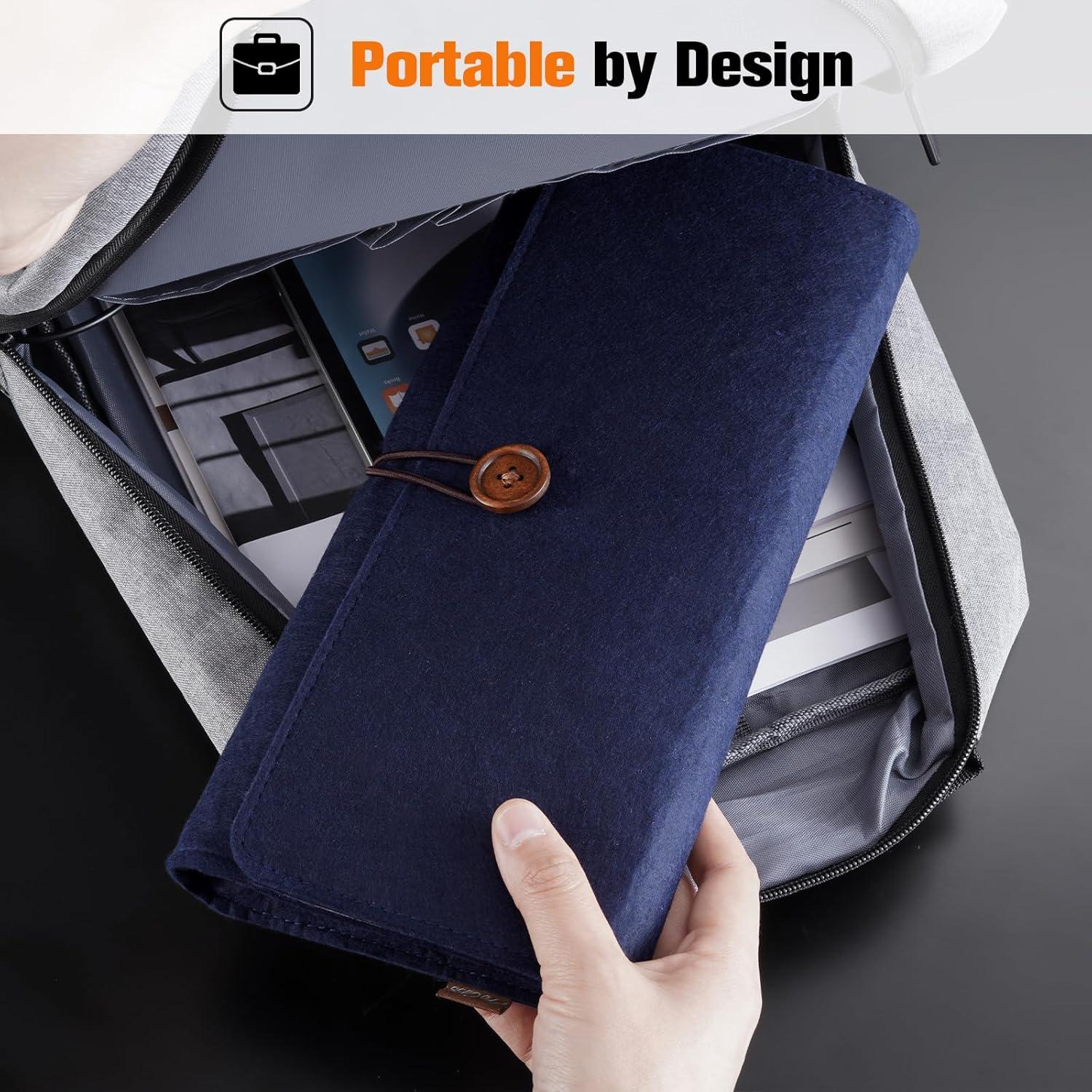 image:imageProCase Carrying Case for 2025 Nintendo Switch 2 Portable Travel Bag Ultra Slim Felt Pouch with 5 Game Cartridges Holders a Bit Large for 79Inch Switch 2 BlackNavy