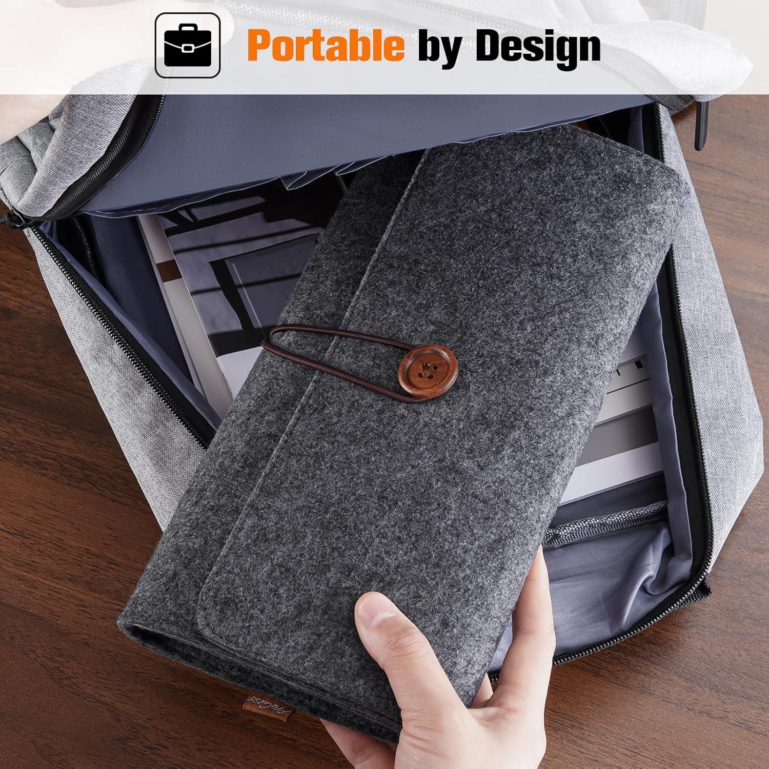 image:imageProCase Carrying Case for 2025 Nintendo Switch 2 Portable Travel Bag Ultra Slim Felt Pouch with 5 Game Cartridges Holders a Bit Large for 79Inch Switch 2 BlackBlack