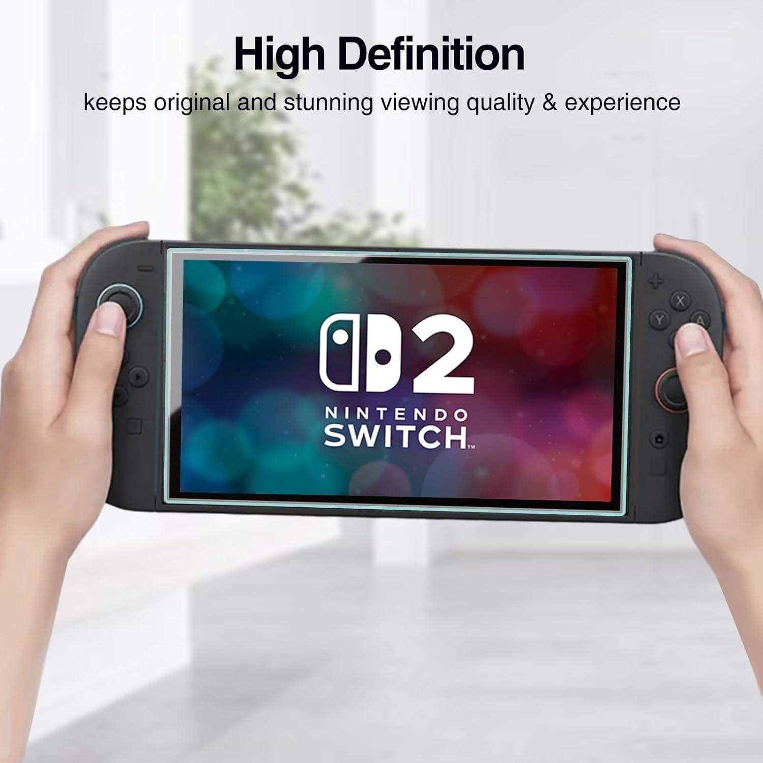 image:imageProCase Tempered Glass Screen Protector for 2025 Nintendo Switch 2 Film Guard Rounded Edge UltraThin HD Clear Glass Screen Protector for 79Inch Nintendo Switch 20253 Pack
