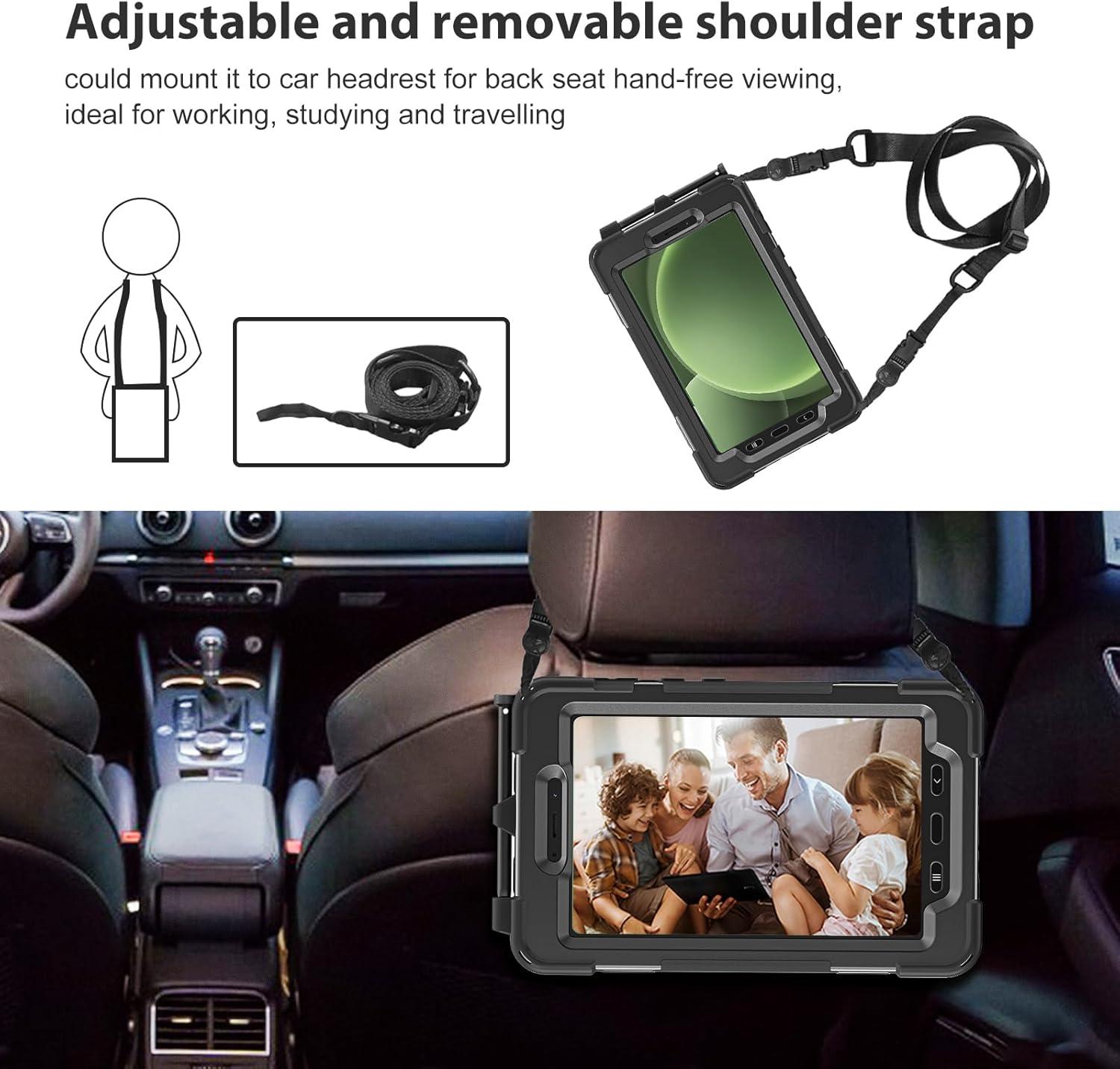 image:imageProCase for Galaxy Tab Active5X300Active3T570 with S Pen Holder Rugged Heavy Duty Shockproof Rotating Kickstand Protective Cover