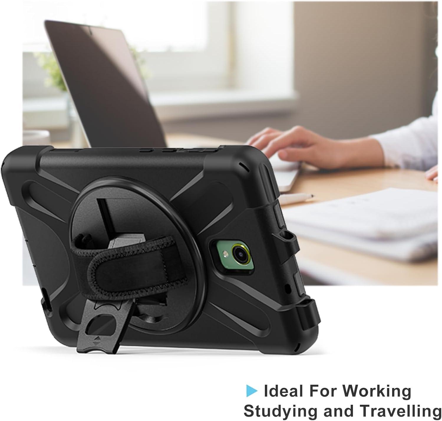image:imageProCase for Galaxy Tab Active5X300Active3T570 with S Pen Holder Rugged Heavy Duty Shockproof Rotating Kickstand Protective Cover