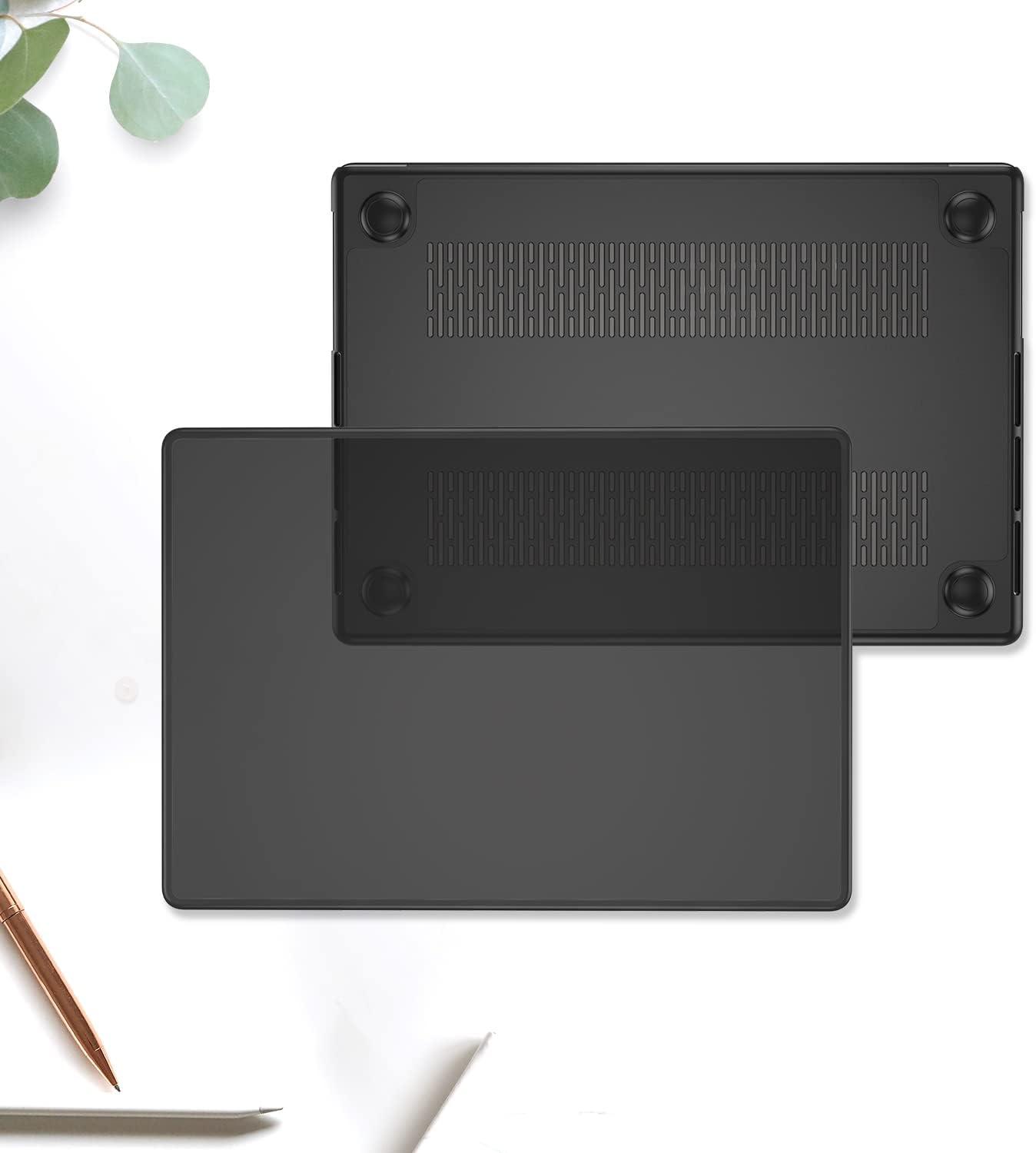 image:imageProCase for MacBook Pro 16 Inch 2026 20252021 M5 M4 M3 M2 M1 ProMax Translucent Hard Shell Shockproof Cover for MacBook Pro 162 ClearBlack