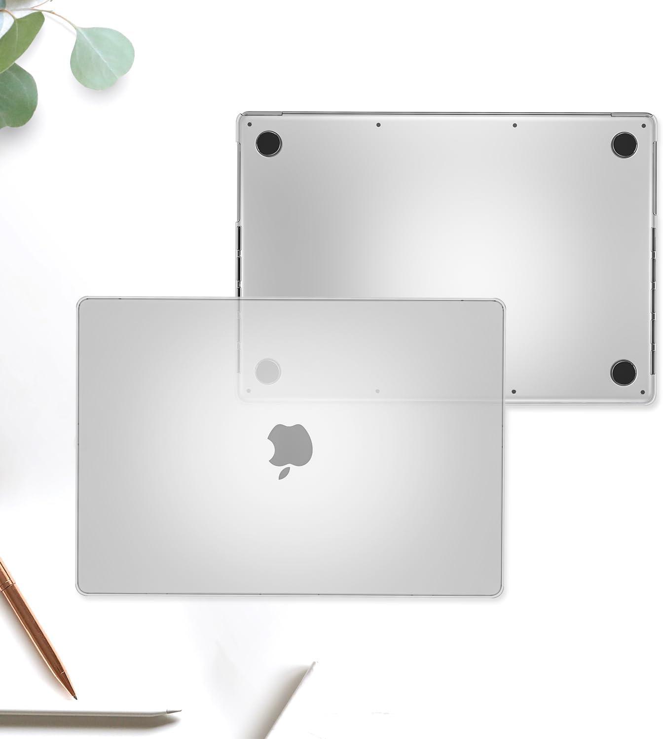 image:imageProCase for MacBook Pro 16 Inch 2026 20252021 M5 M4 M3 M2 M1 ProMax Translucent Hard Shell Shockproof Cover for MacBook Pro 162 ClearCrystal
