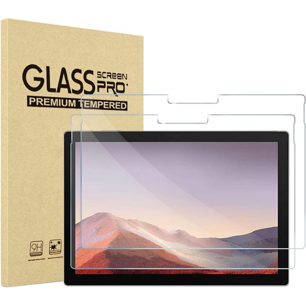 image:imageProCase 2 Pack Screen Protector for Surface Pro 7 PlusPro 7 Pro 6 Pro 5 Pro 4 Tempered Glass Screen Film Guard Screen Protector for 123 Inch Suface Pro 7 Plus Surface Pro 7 6 5 4