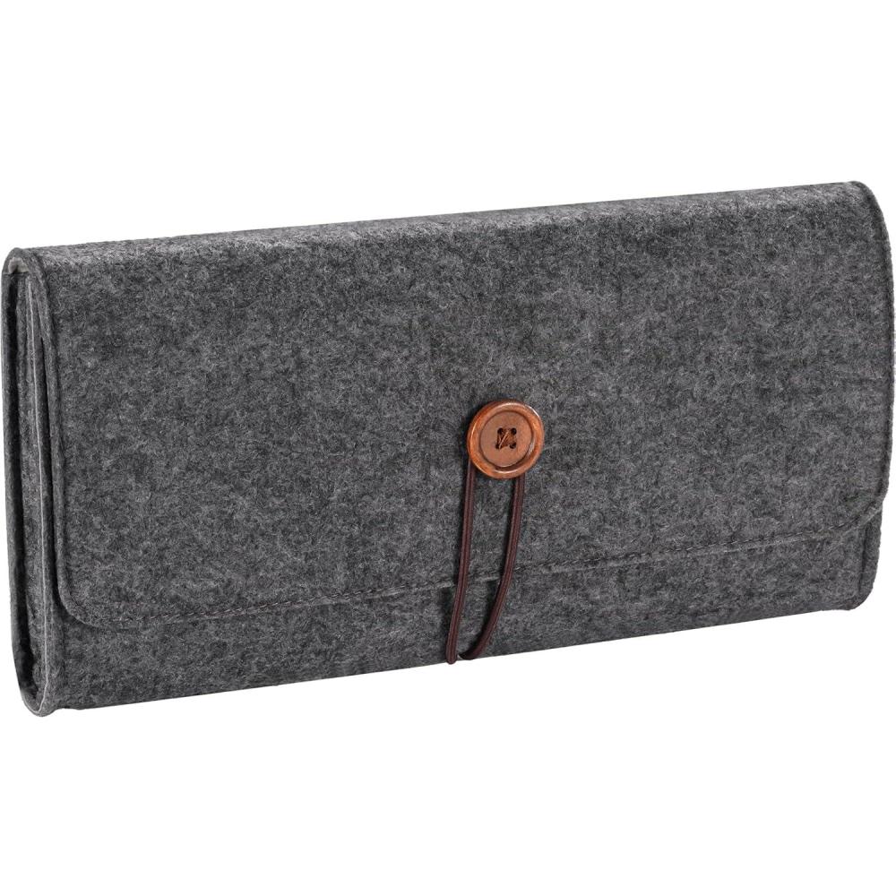 image:imageProCase Carrying Case for 2025 Nintendo Switch 2 Portable Travel Bag Ultra Slim Felt Pouch with 5 Game Cartridges Holders a Bit Large for 79Inch Switch 2 BlackBlack