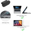ProCase Anti Dust Dirt Plug for MacBook Pro 16″/MacBook Pro 14 2021/MacBook Pro 13 2016-2020/MacBook Air 13″ 2018, Silicone Port Plugs Cover Set Dust Cups for MacBook Pro 13″ 15″ 16″–Black
