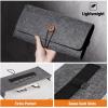 ProCase Carrying Case for 2025 Nintendo Switch 2; Portable Travel Bag Ultra Slim Felt Pouch with 5 Game Cartridges Holders a Bit Large for 7.9-Inch Switch 2 -Black(Black)