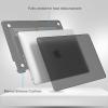ProCase MacBook Pro 13 Case 2019 2018 2017 2016 Release A2159 A1989 A1706 A1708, Hard Case Shell Cover and Keyboard Skin Cover for MacBook Pro 13 Inch with/Without Touch Bar -Black(Black)
