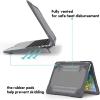 ProCase for MacBook Pro 13 2019/2018/2017/2016 A2159 A1989 A1706 A1708, Heavy Duty Hard Shell Protective Cover with Fold Kickstand with/Without Touch Bar -Grey(Grey)