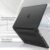 ProCase for MacBook Pro 16 Inch 2026 2025-2021 M5 M4 M3 M2 M1 Pro/Max, Translucent Hard Shell Shockproof Cover for MacBook Pro 16.2″ -Clear(Black)