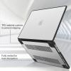 ProCase for MacBook Pro 16 Inch 2026 2025-2021 M5 M4 M3 M2 M1 Pro/Max, Translucent Hard Shell Shockproof Cover for MacBook Pro 16.2″ -Clear(Clear)