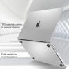 ProCase for MacBook Pro 16 Inch 2026 2025-2021 M5 M4 M3 M2 M1 Pro/Max, Translucent Hard Shell Shockproof Cover for MacBook Pro 16.2″ -Clear(Crystal)