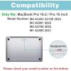 ProCase for MacBook Pro 16 inch Case 2026-2021 (M5 M4 M3 M2 M1 Pro/Max), Slim Hard Shell Case + Keyboard Cover + Storage Bag for MacBook Pro 16″ A3403 A3186 A2991 A2780 A2485 – Crystal(Crystal)