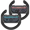 ProCase Steering Wheels for Nintendo Switch 2 JoyCons Controllers, Switch 2025 Joy-Con 2 Attachment controller driving wheel Accessories for Racing Games -2 Pack (Black)