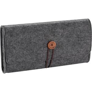 ProCase Carrying Case for 2025 Nintendo Switch 2; Portable Travel Bag Ultra Slim Felt Pouch with 5 Game Cartridges Holders a Bit Large for 7.9-Inch Switch 2 -Black(Black)
