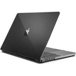 ProCase for MacBook Pro 16 Inch 2026 2025-2021 M5 M4 M3 M2 M1 Pro/Max, Translucent Hard Shell Shockproof Cover for MacBook Pro 16.2″ -Clear(Midnightblack)