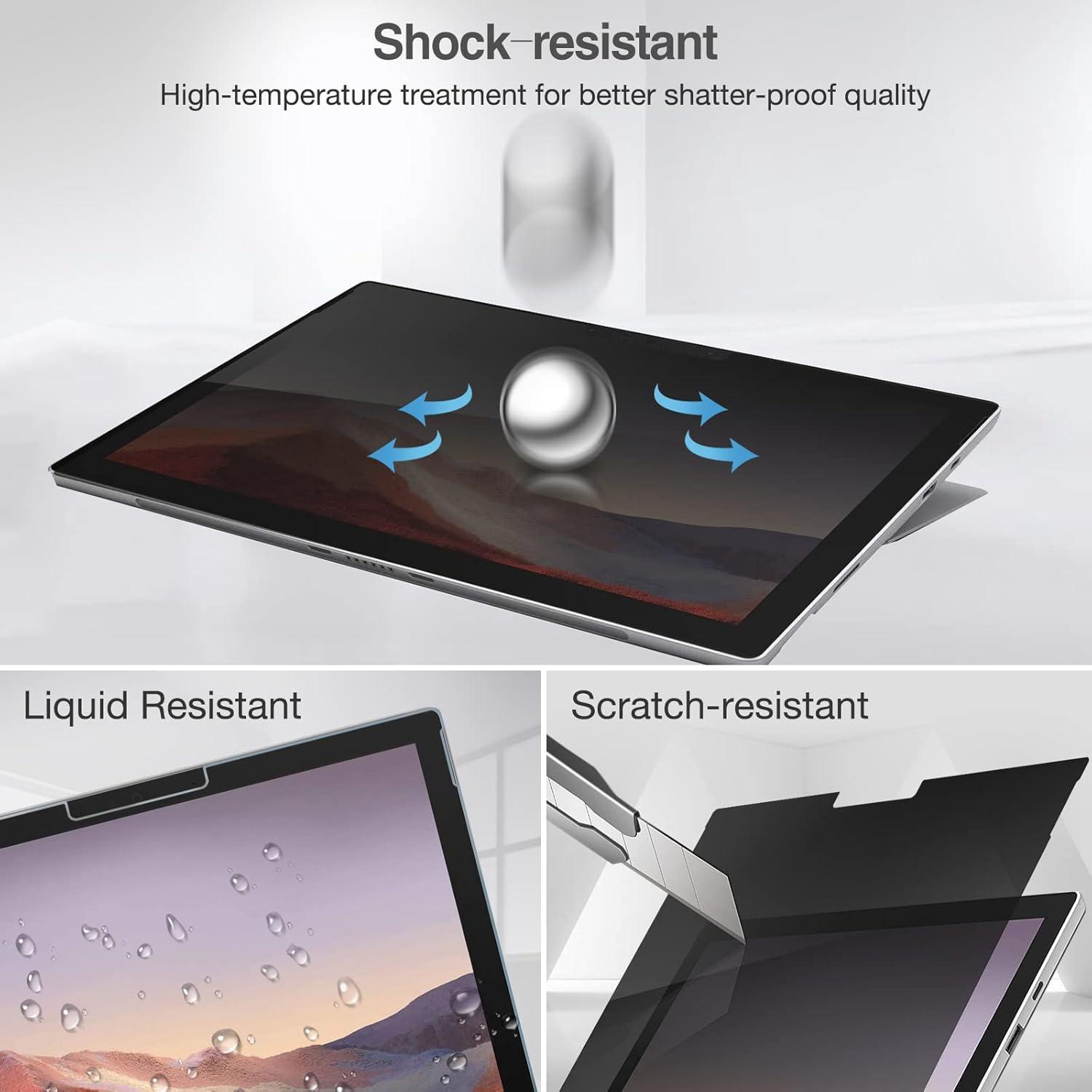 image:imageProCase Privacy Screen Protector Dark Tempered Glass for 123 Inch Surface Pro 77654